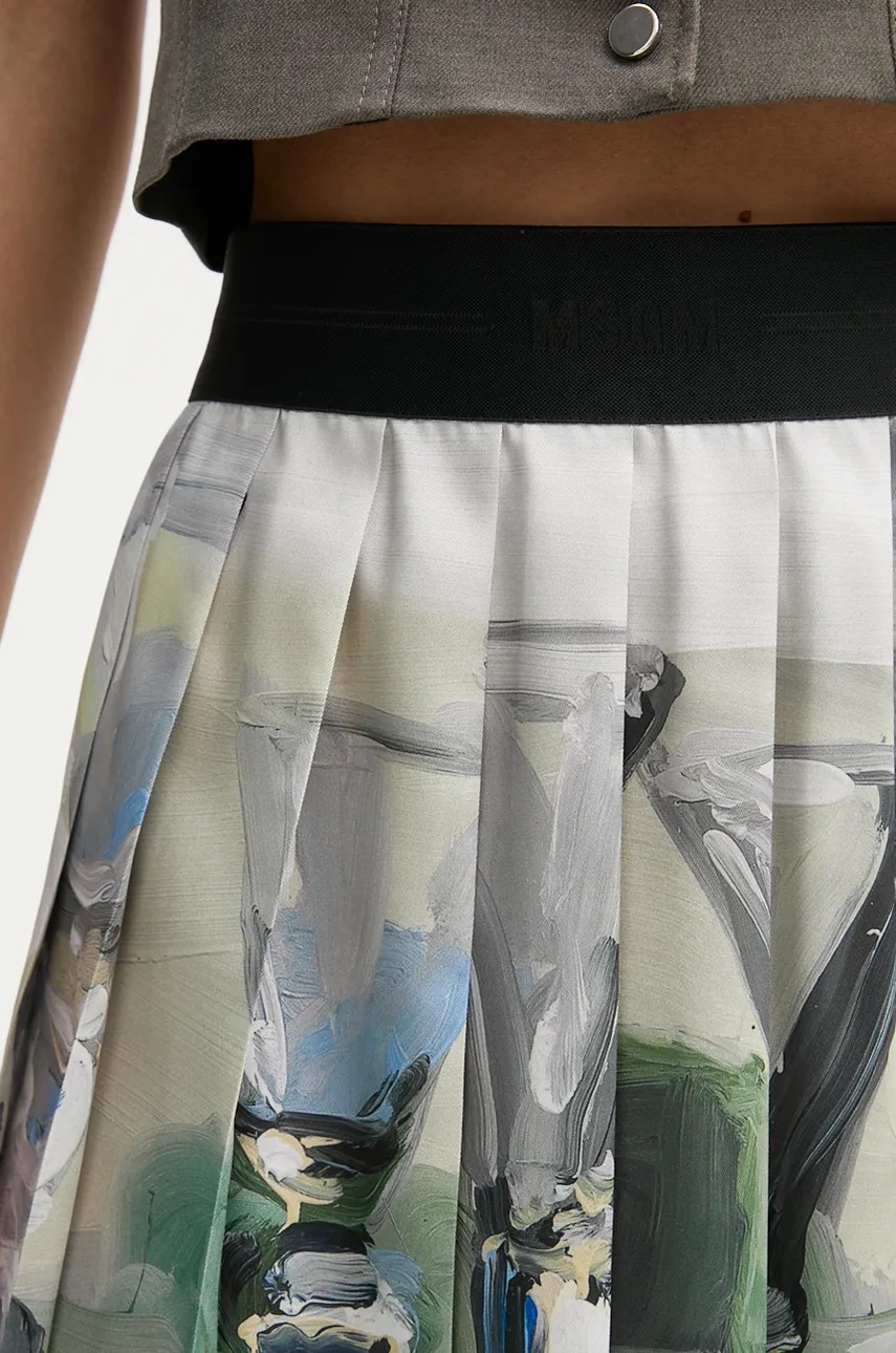 Φούστα MSGM χρώμα: πράσινο, 3742MDD11P.247963 φωτογραφία