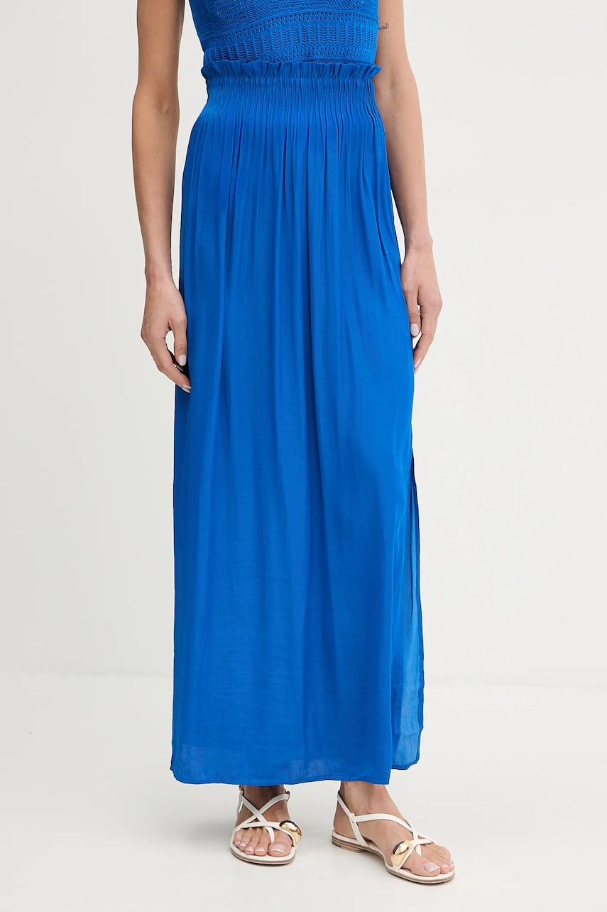 Morgan fusta JWENDY.N culoarea rosu, maxi, evazati, JWENDY.N