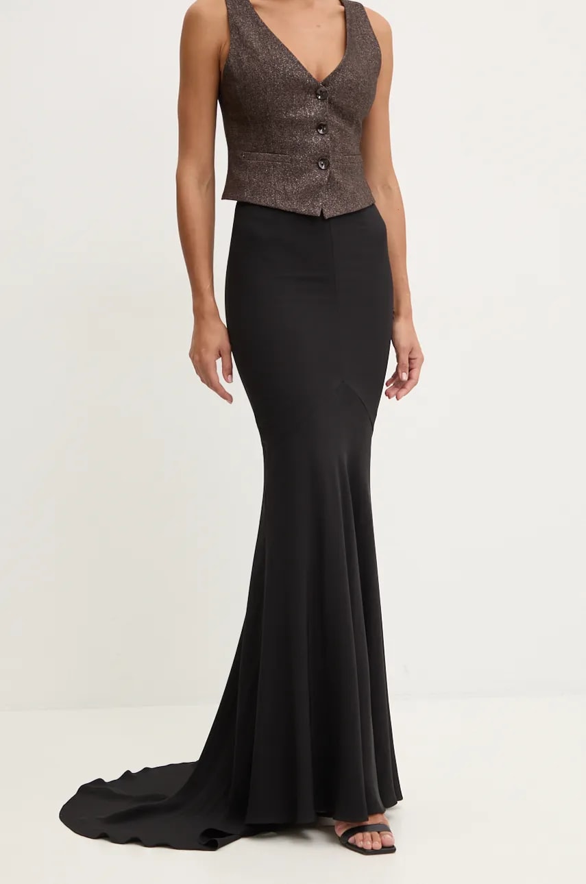 Patou fusta culoarea negru, maxi, evazati, SK0680193 Patou fusta culoarea negru, maxi, evazati, SK0680193