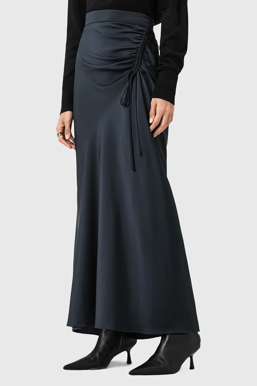 Юбка AllSaints ALEXIA цвет чёрный maxi прямая W051RB