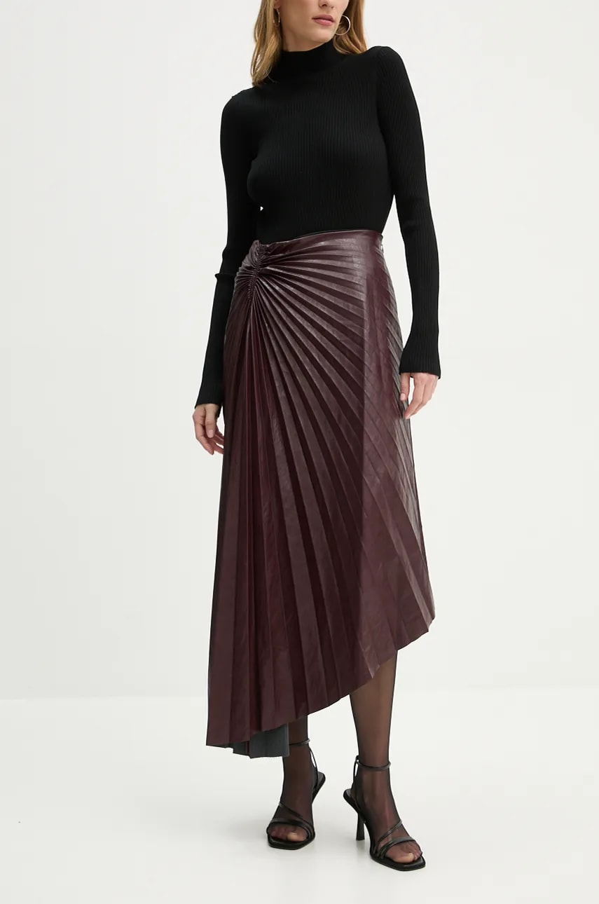 A.L.C. fusta culoarea bordo, maxi, evazati, 3SKRT00478 A.L.C. fusta culoarea bordo, maxi, evazati, 3SKRT00478