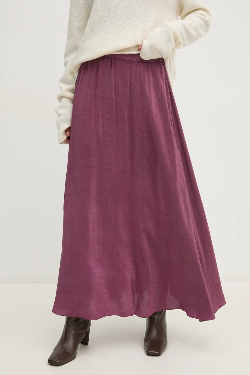 Hoss Intropia fusta culoarea violet, maxi, evazati, 8428066