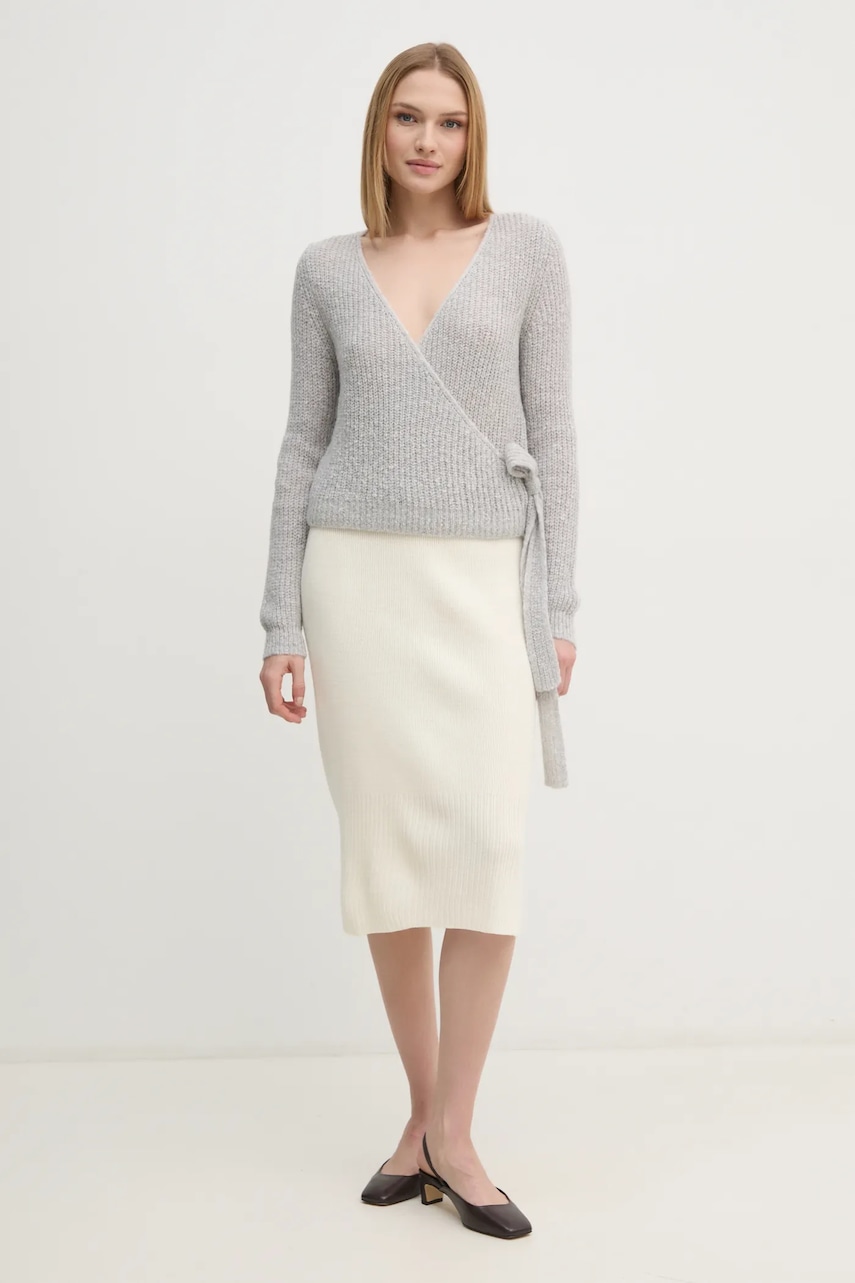 Юбка Sisley цвет бежевый midi прямая 122NM000F Юбка Sisley цвет бежевый midi прямая 122NM000F