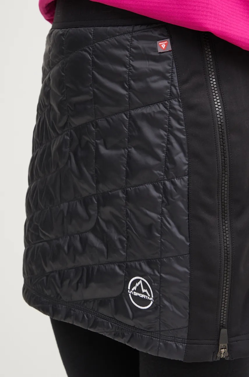 Αθλητική φούστα LA Sportiva Warm Up Primaloft χρώμα: μαύρο, M04999000 φωτογραφία
