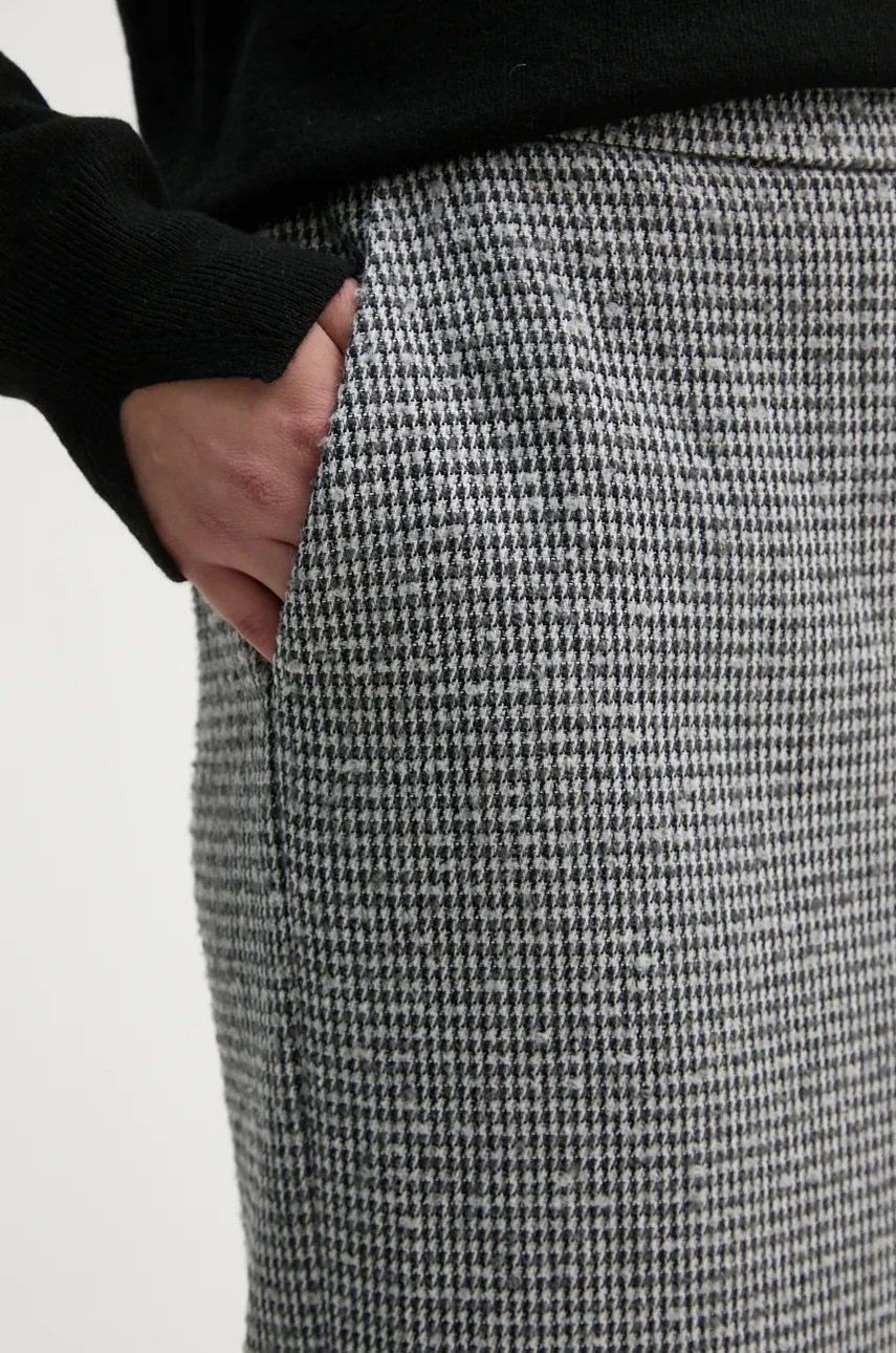 Φούστα Sandro Ferrone χρώμα: γκρι, SFS18YBEALLAN φωτογραφία