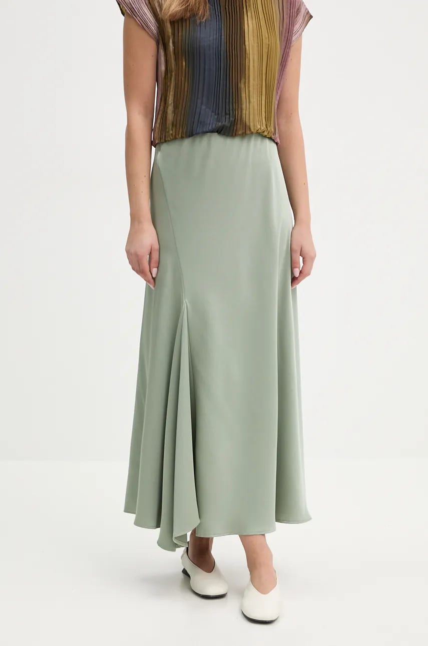 Sandro Ferrone fusta culoarea turcoaz, maxi, evazati, SFS32YBEMANOLO