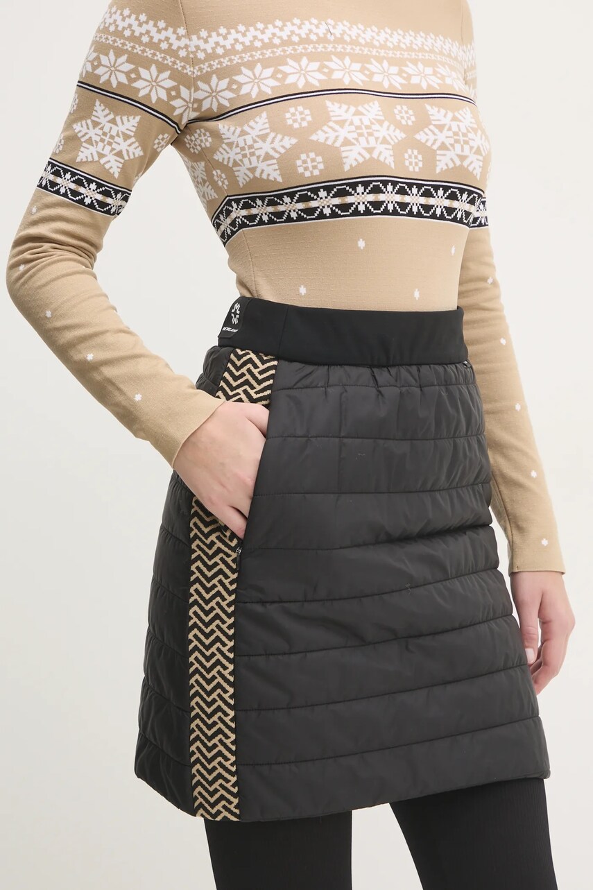 Newland fustă sport Lilla culoarea negru, mini, drept, N46593.145