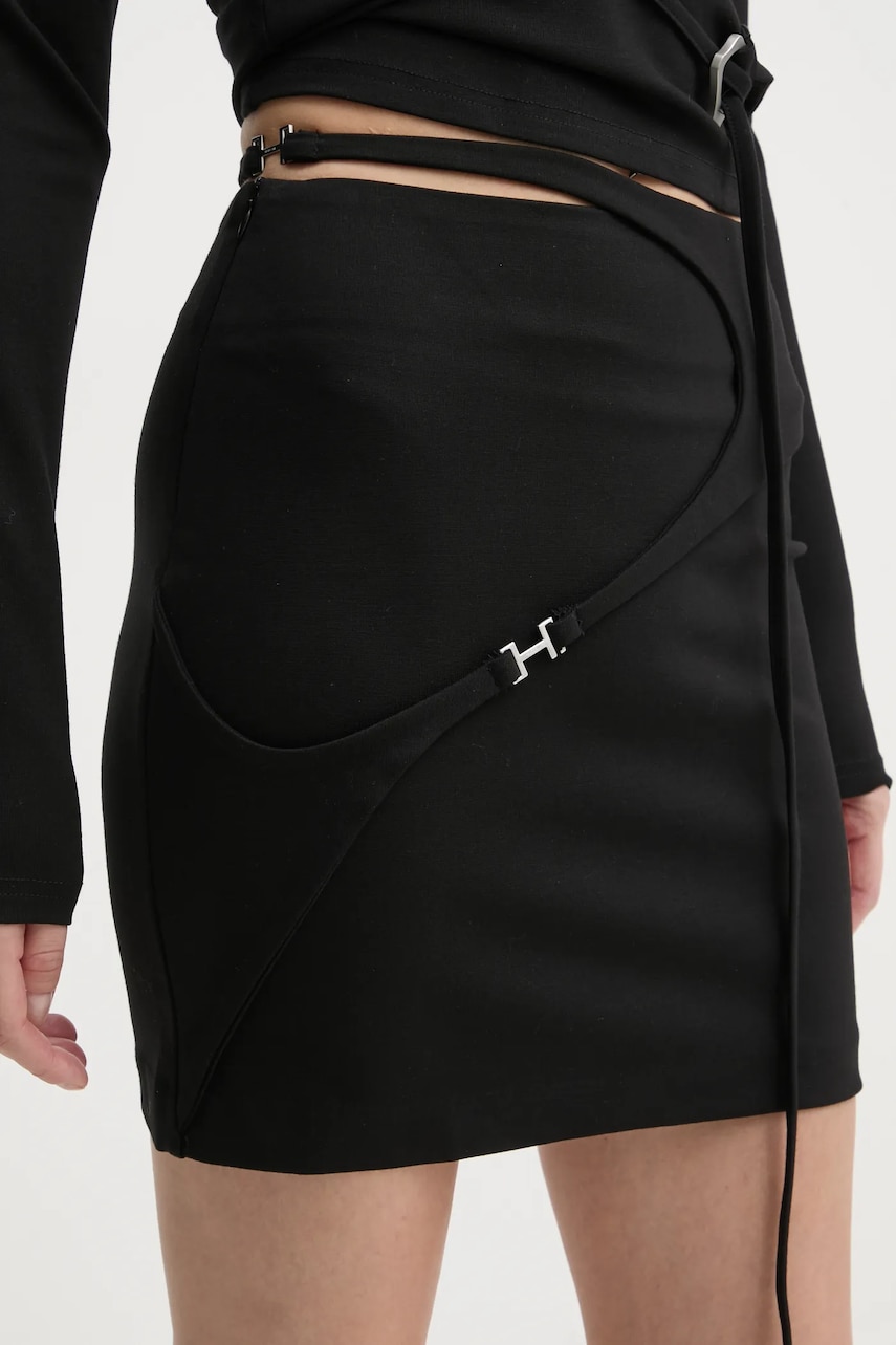 Heliot Emil fustă culoarea negru, mini, creion, AW24.W.12.042.BLK01 Heliot Emil fustă culoarea negru, mini, creion, AW24.W.12.042.BLK01