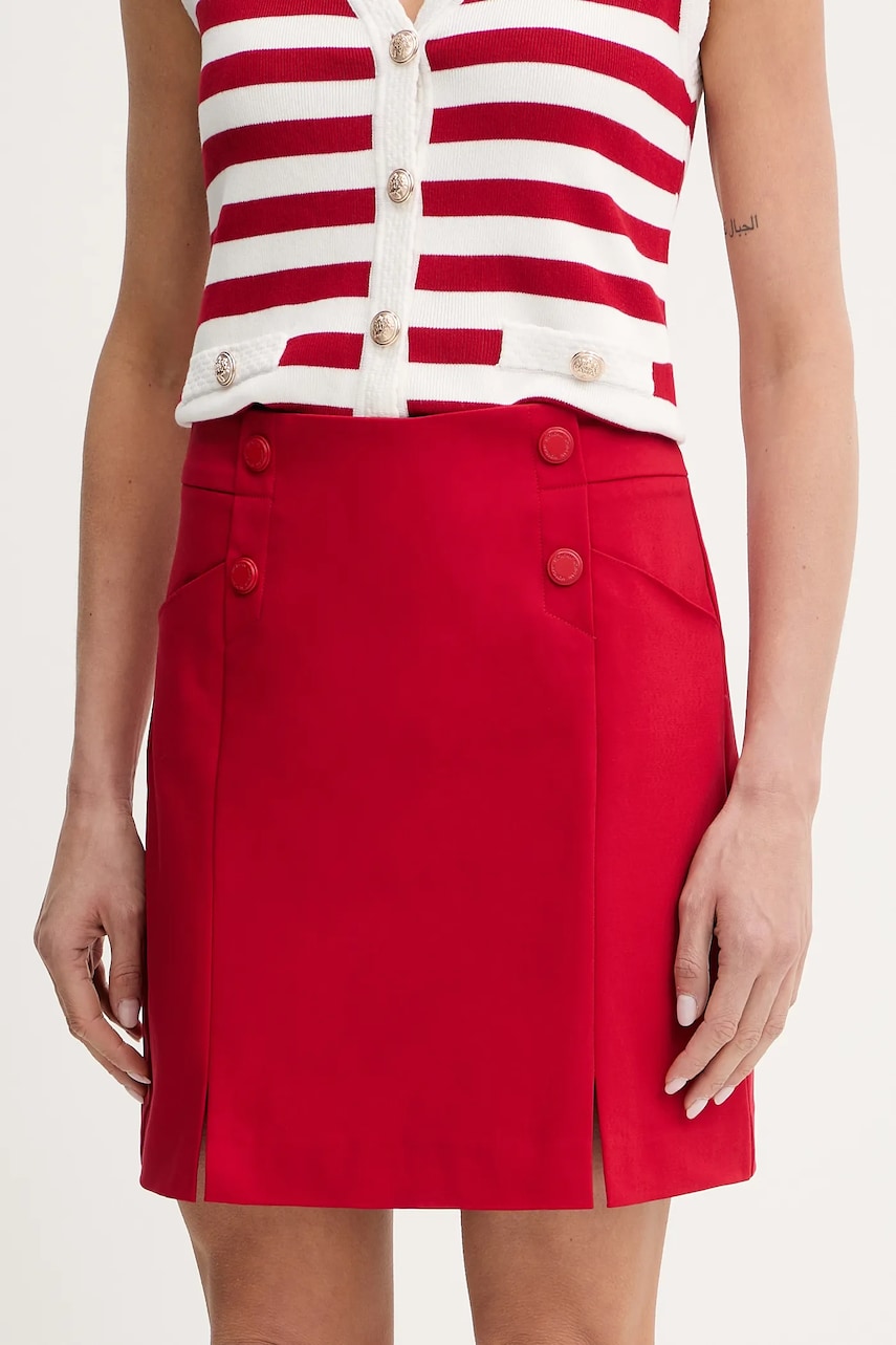 Morgan fusta JEON culoarea verde, mini, creion, JEON