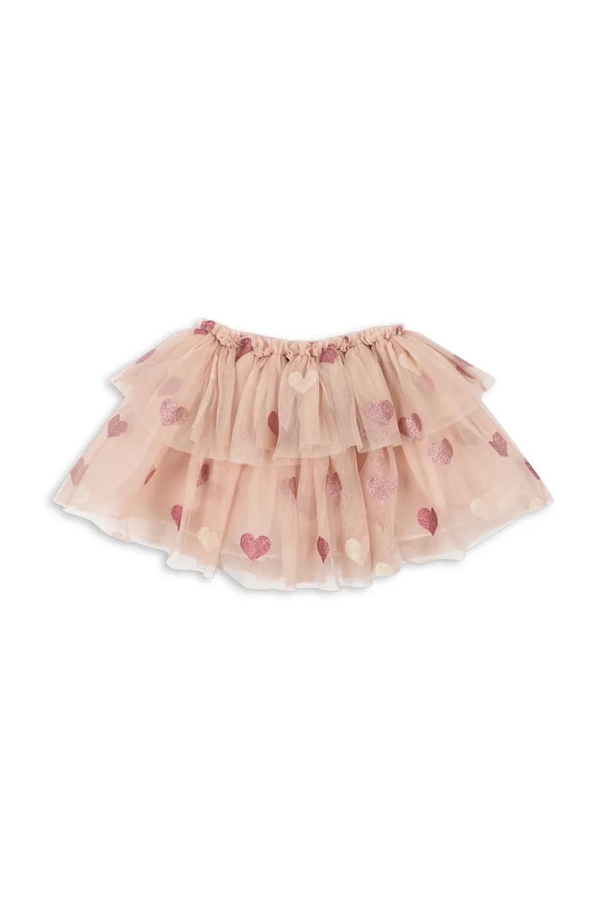 Юбка Konges Sløjd TULLIE SKIRT цвет розовый mini расклешённая KS101718