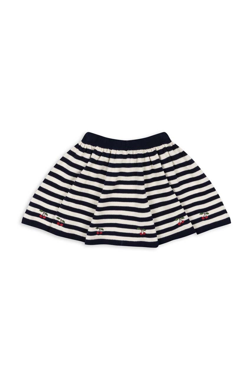 Детская хлопковая юбка Konges Sløjd VENTON KNIT SKIRT GOTS цвет синий mini расклешённая KS101724 Детская хлопковая юбка Konges Sløjd VENTON KNIT SKIRT GOTS цвет синий mini расклешённая KS101724