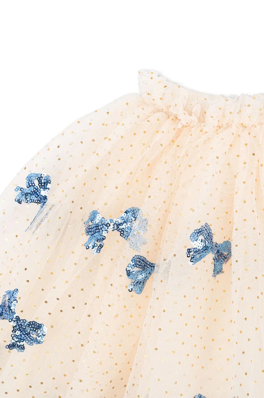 Konges Sløjd gyerek szoknya YVONNE SKIRT bézs, mini, harang alakú, KS101759 termék 2. képe