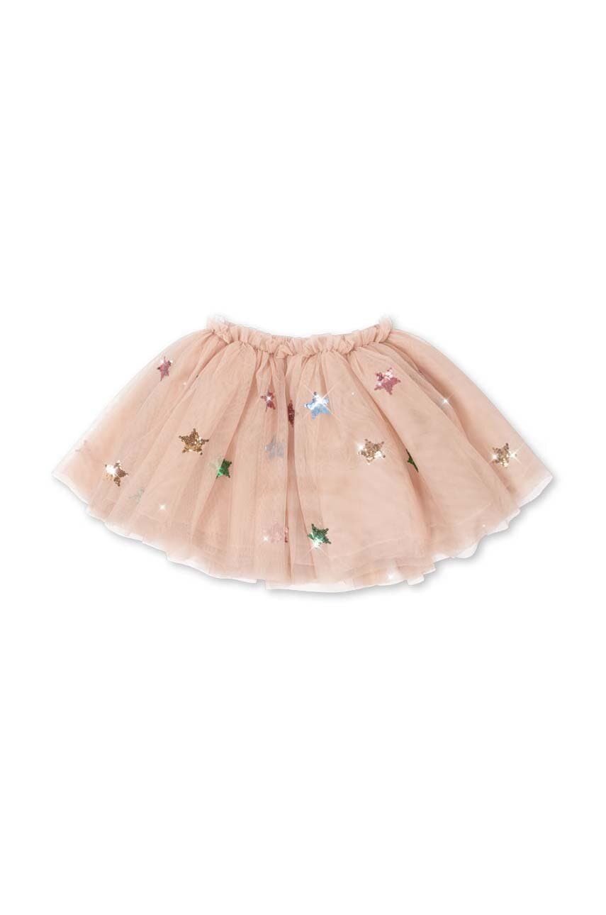 Konges Sløjd fusta fete YVONNE SKIRT culoarea bej, mini, evazati, KS101759
