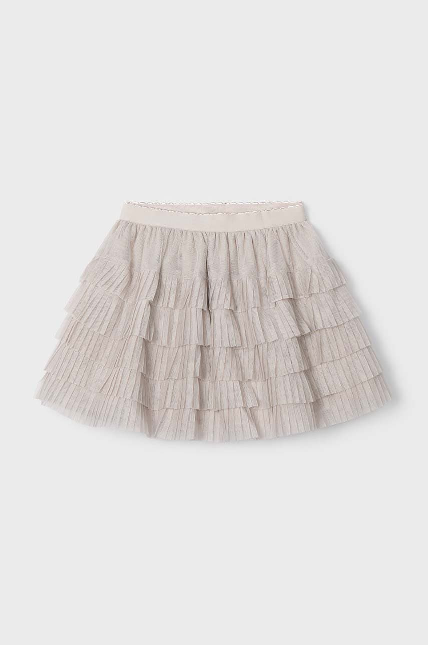 Mayoral fusta fete culoarea bej, mini, evazati, 4902