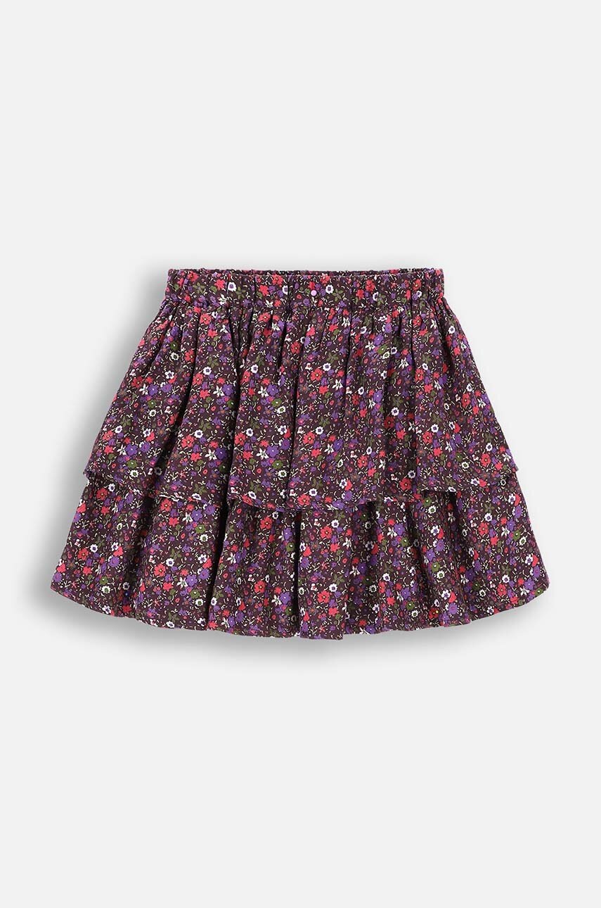 Детская юбка Coccodrillo цвет фиолетовый mini расклешённая ACADEMY GIRL JUNIOR