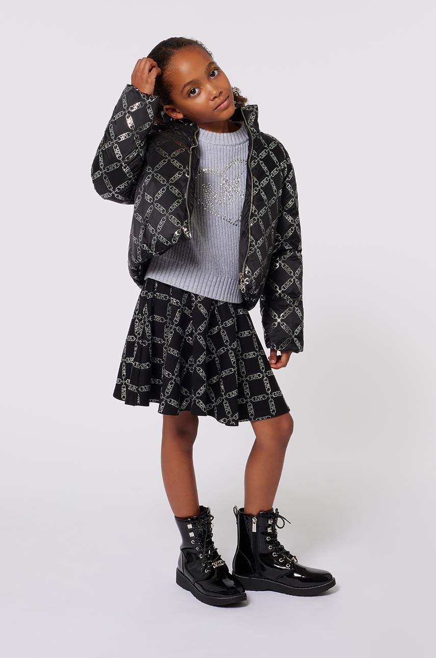 Michael Kors fusta fete culoarea negru, mini, evazati, R30192 Michael Kors fusta fete culoarea negru, mini, evazati, R30192