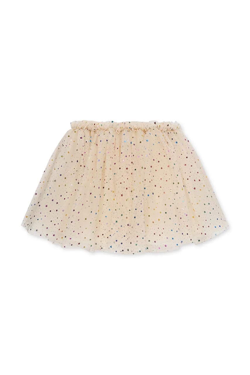 Konges Sløjd fusta fete FAIRY BALLERINA SKIRT GRS culoarea bej, mini, evazati, KS101968