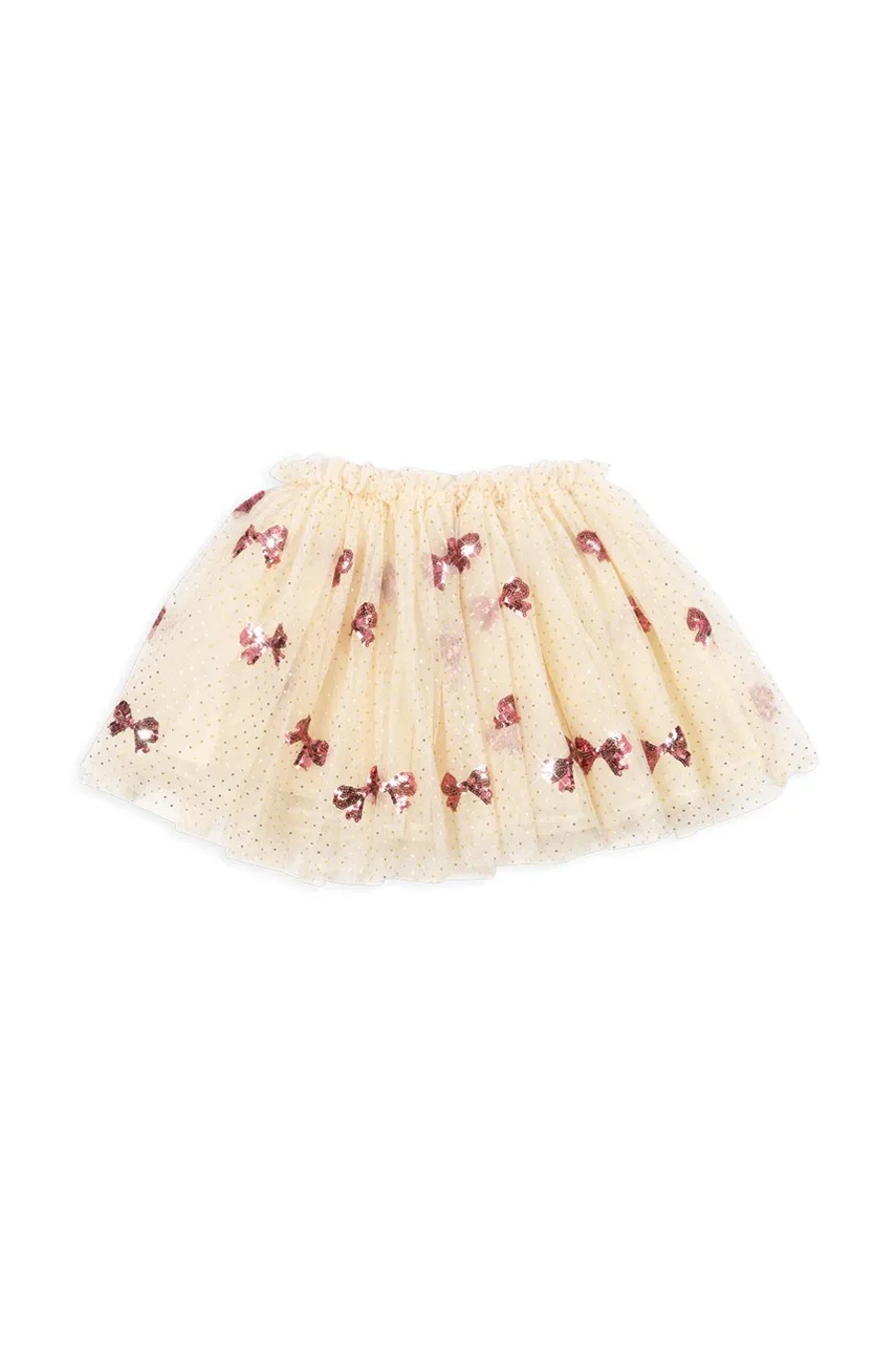 Юбка Konges Sløjd YVONNE SKIRT цвет бежевый mini расклешённая KS102157