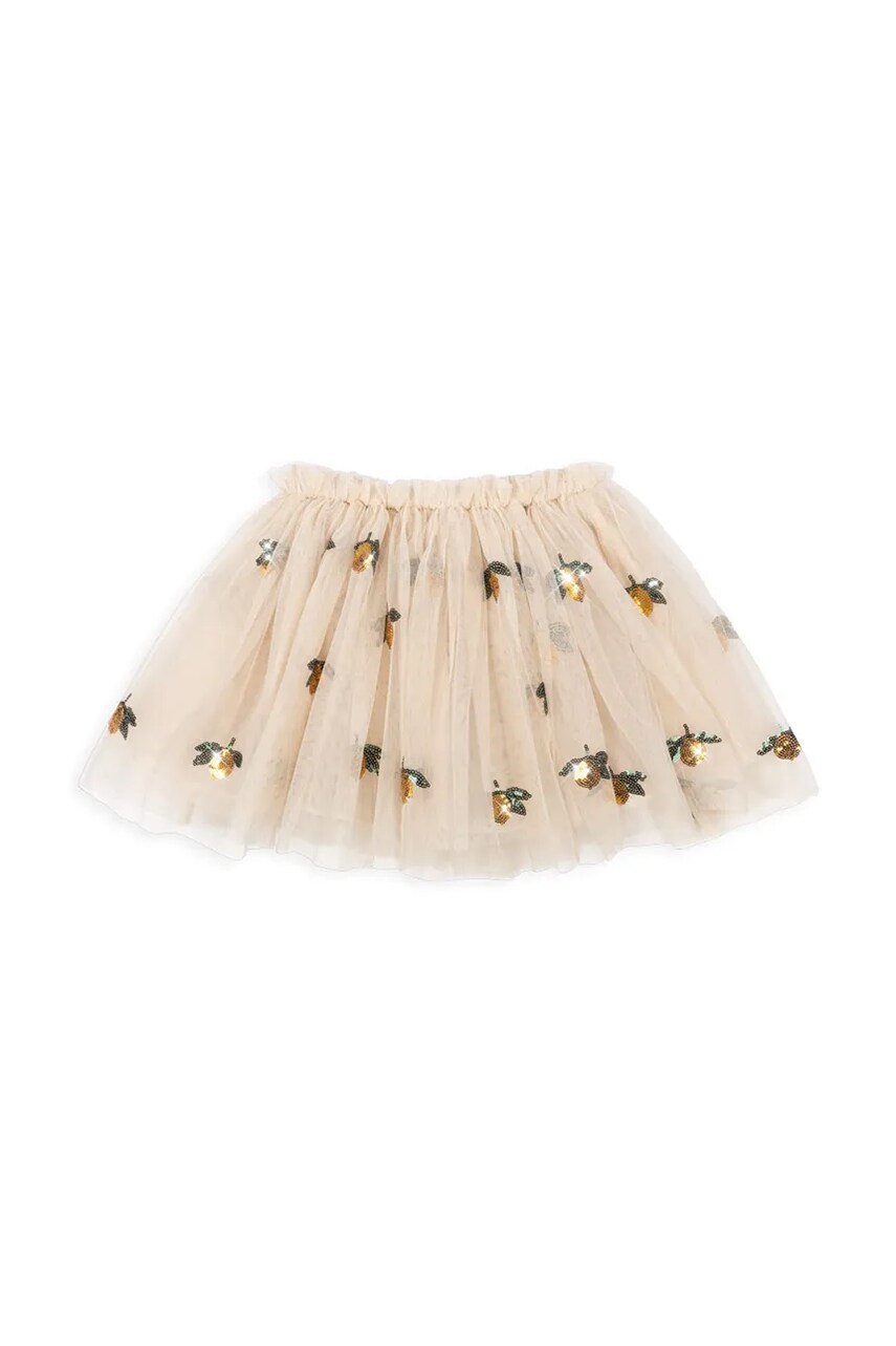 Konges Sløjd fusta YVONNE SKIRT culoarea bej, mini, evazati, KS102157
