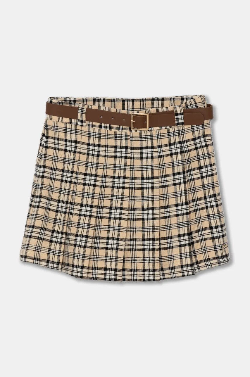 Levně Dětská sukně Guess béžová barva, mini, áčková, J4BD06 WFT50