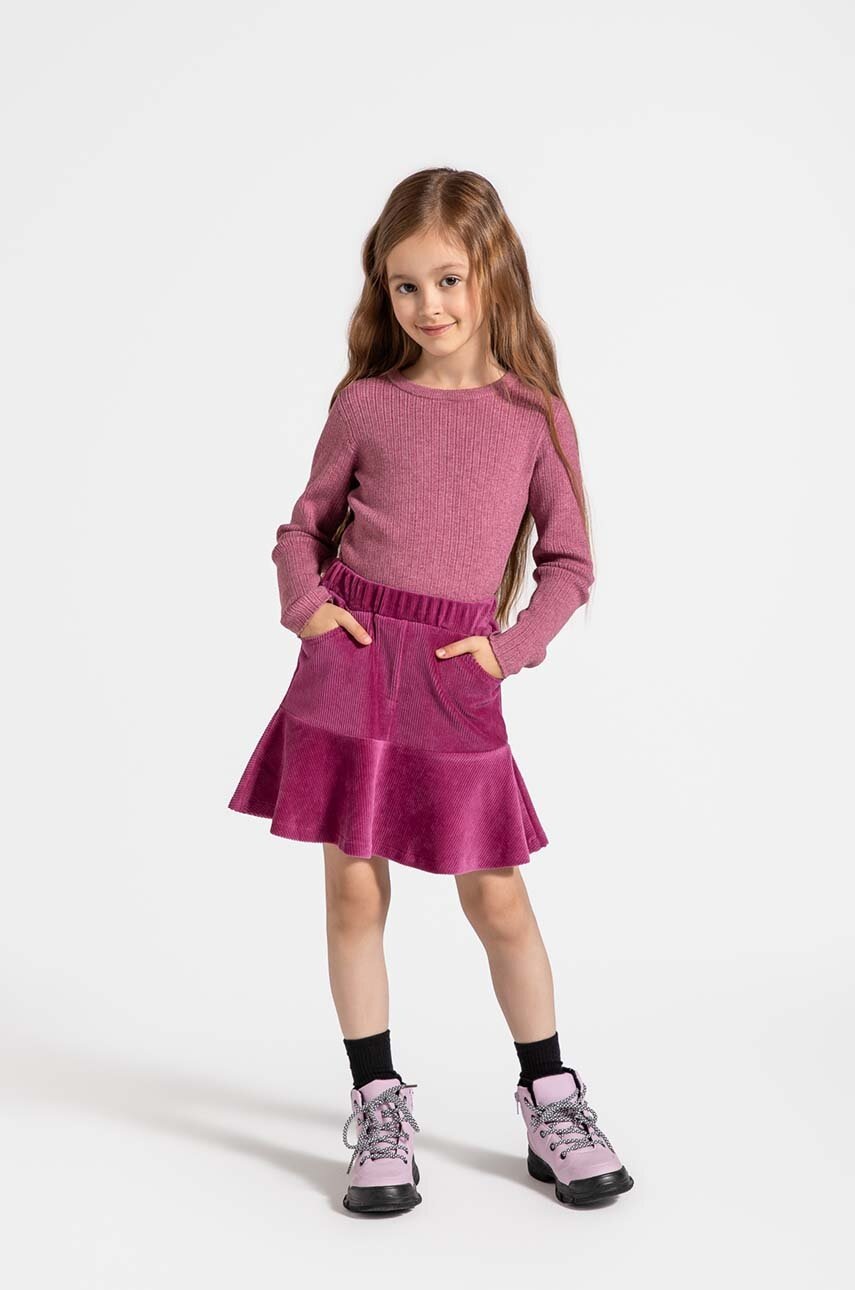 

Детска пола Coccodrillo в лилаво къса разкроена MYSTIC NATURE GIRL KIDS, Виолетов