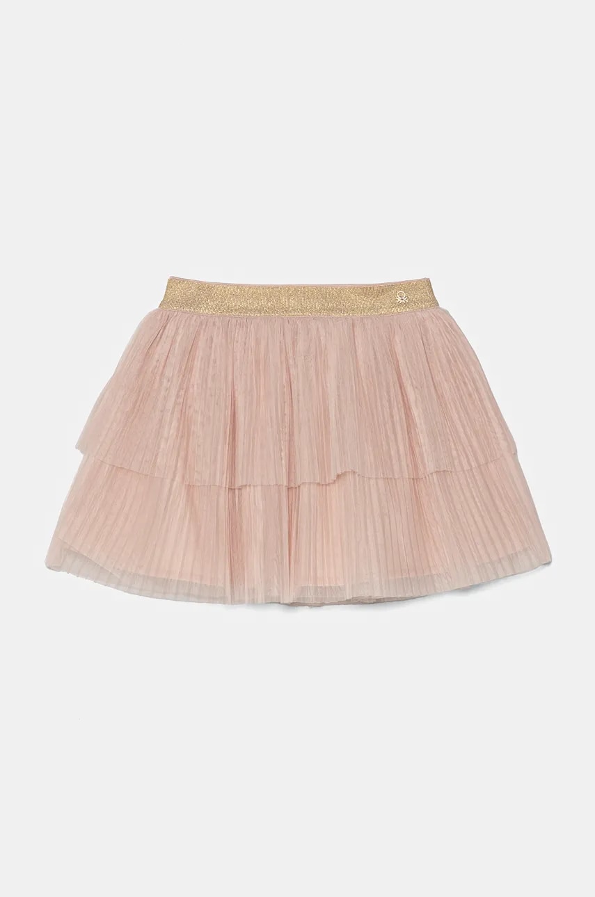 United Colors of Benetton fusta fete culoarea roz, mini, evazati, 4TQFG000Z