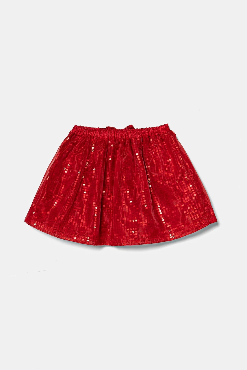 Юбка United Colors of Benetton цвет красный mini расклешённая 42R4G000X Юбка United Colors of Benetton цвет красный mini расклешённая 42R4G000X