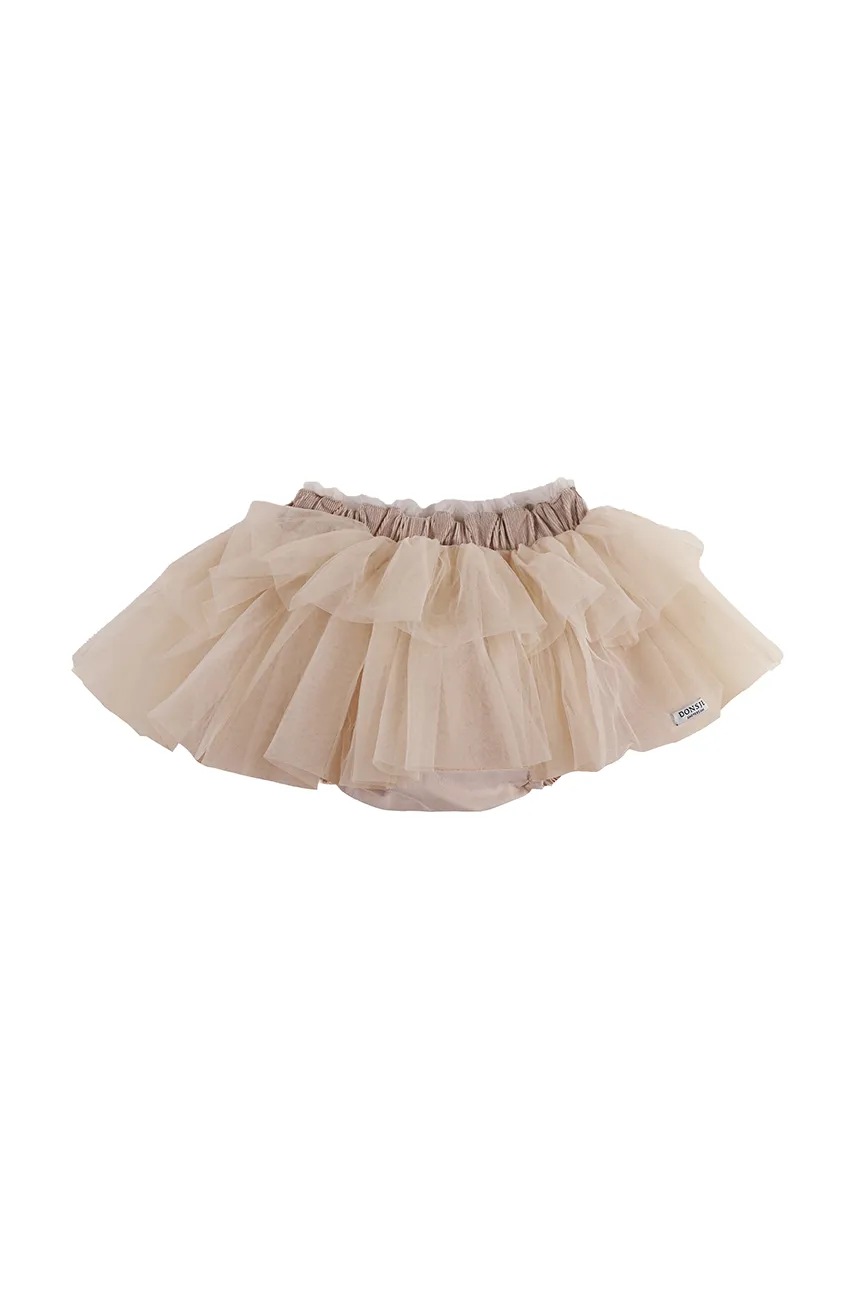 

Бебешка пола Donsje Lowlo Skirt в бежово къса разкроена 4084500, Бежов
