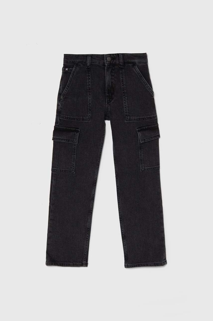 Levně Dětské rifle Calvin Klein Jeans REGULAR CARGO IB0IB02115