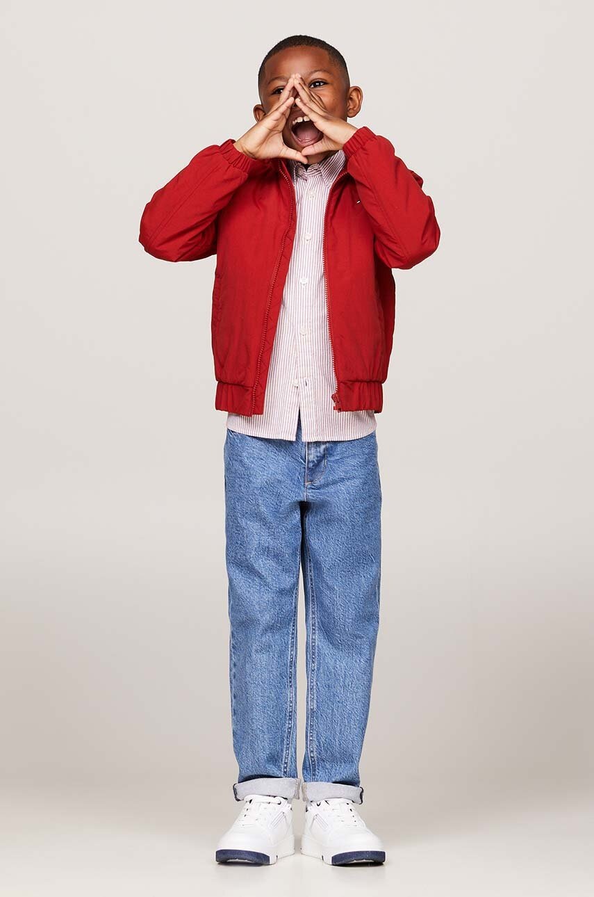 

Детски дънки Tommy Hilfiger SKATER MID SALT KB0KB09040, Син