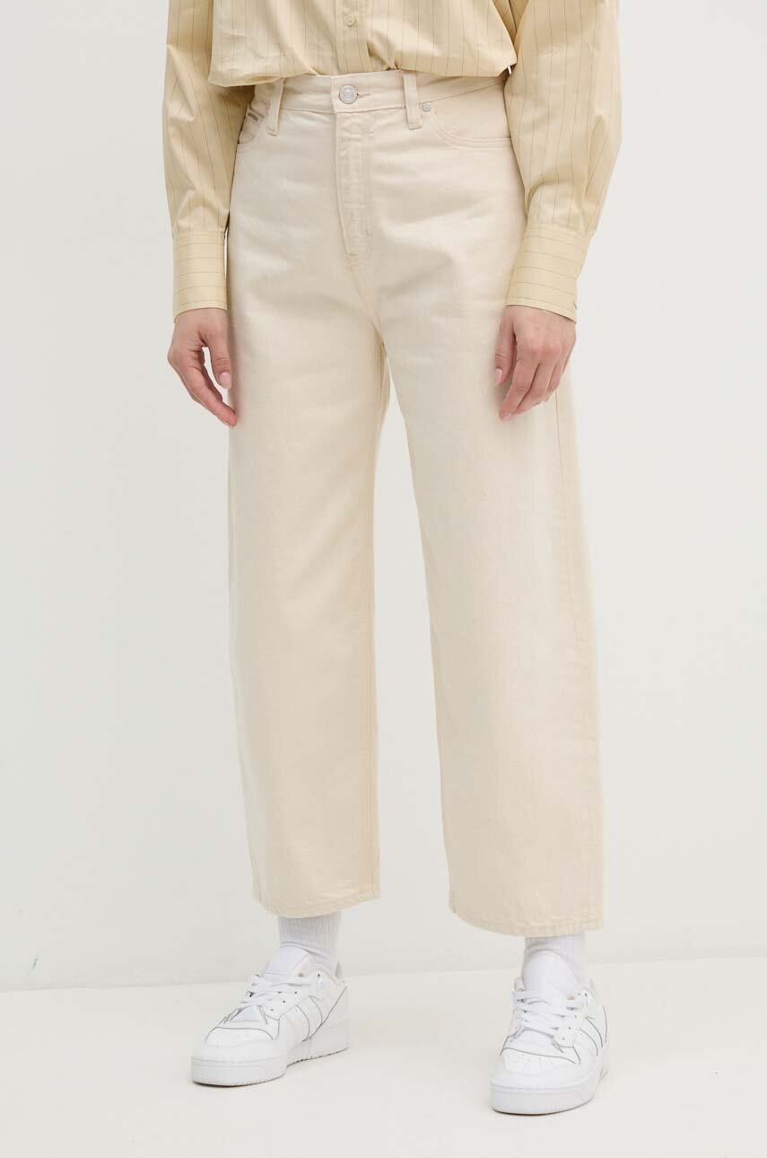 

Дънки Calvin Klein с висока талия K20K207270, Бежов