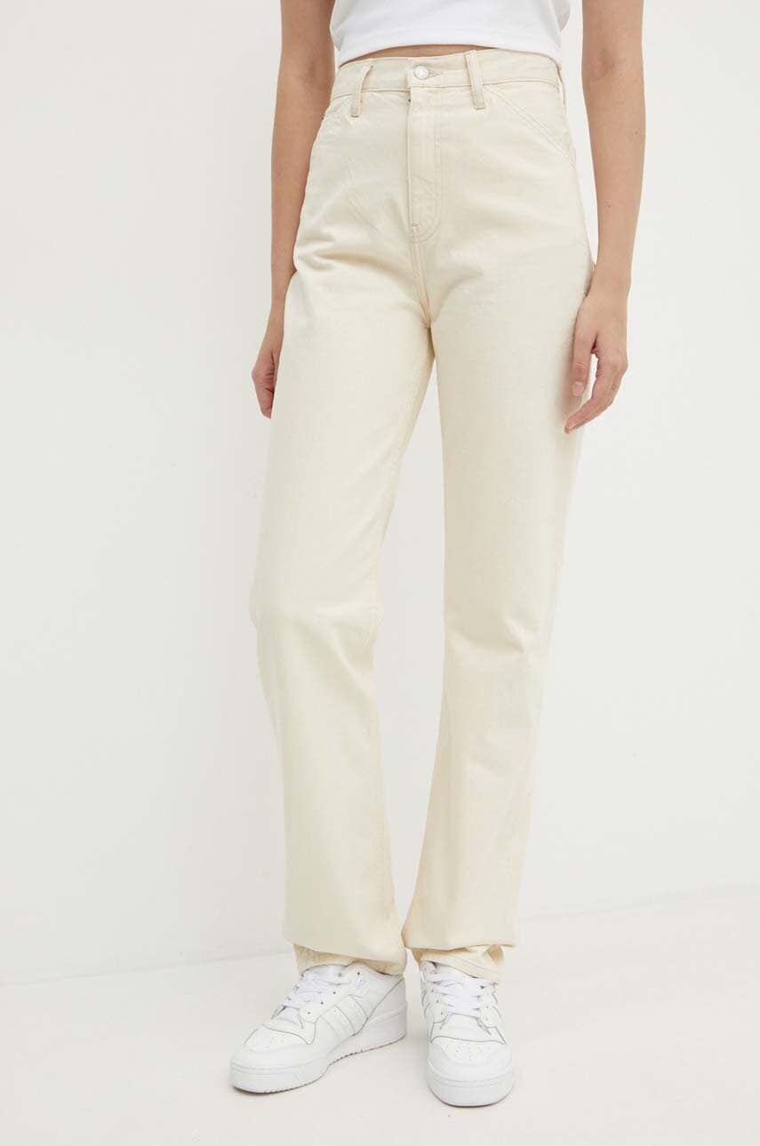 Levně Džíny Calvin Klein Jeans dámské, high waist, J20J223656