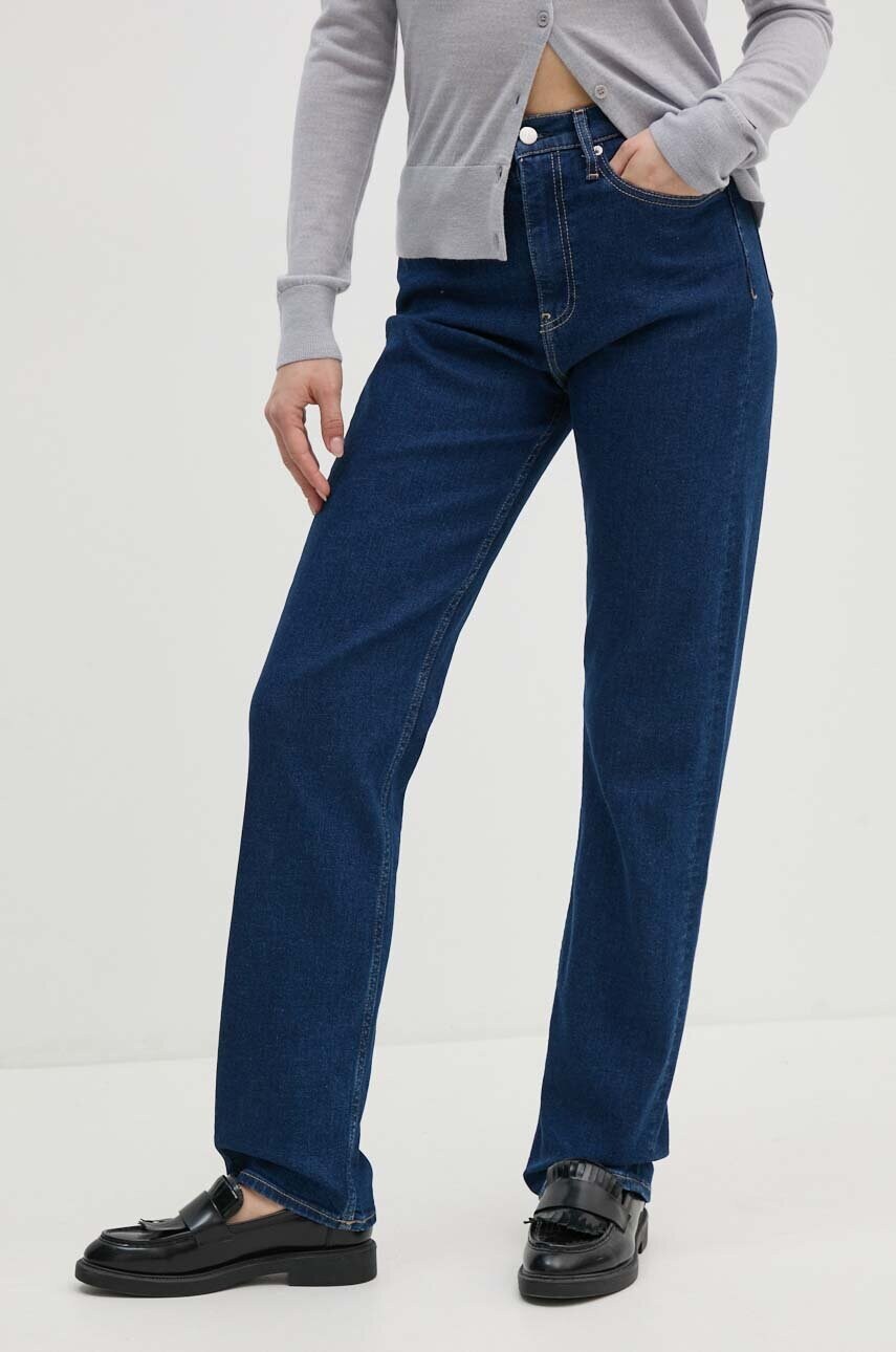 Levně Džíny Calvin Klein Jeans dámské, high waist, J20J223659