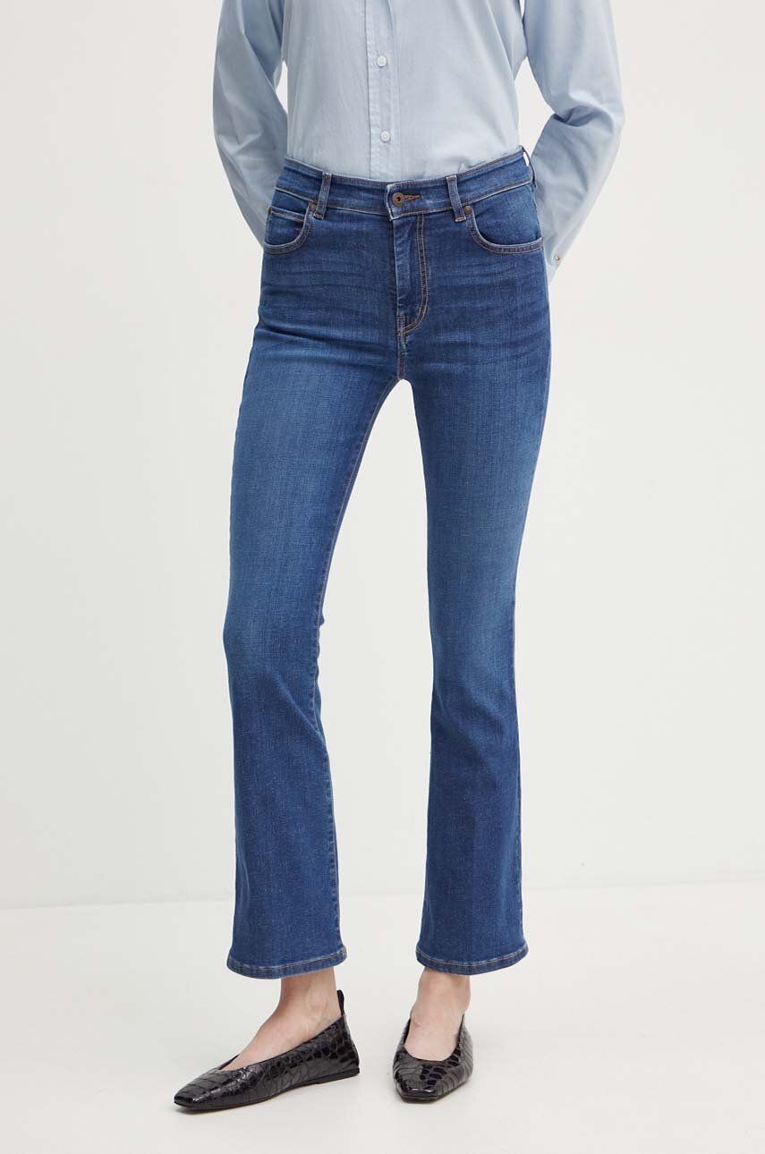 Weekend Max Mara jeansi femei high waist, 2425186011600