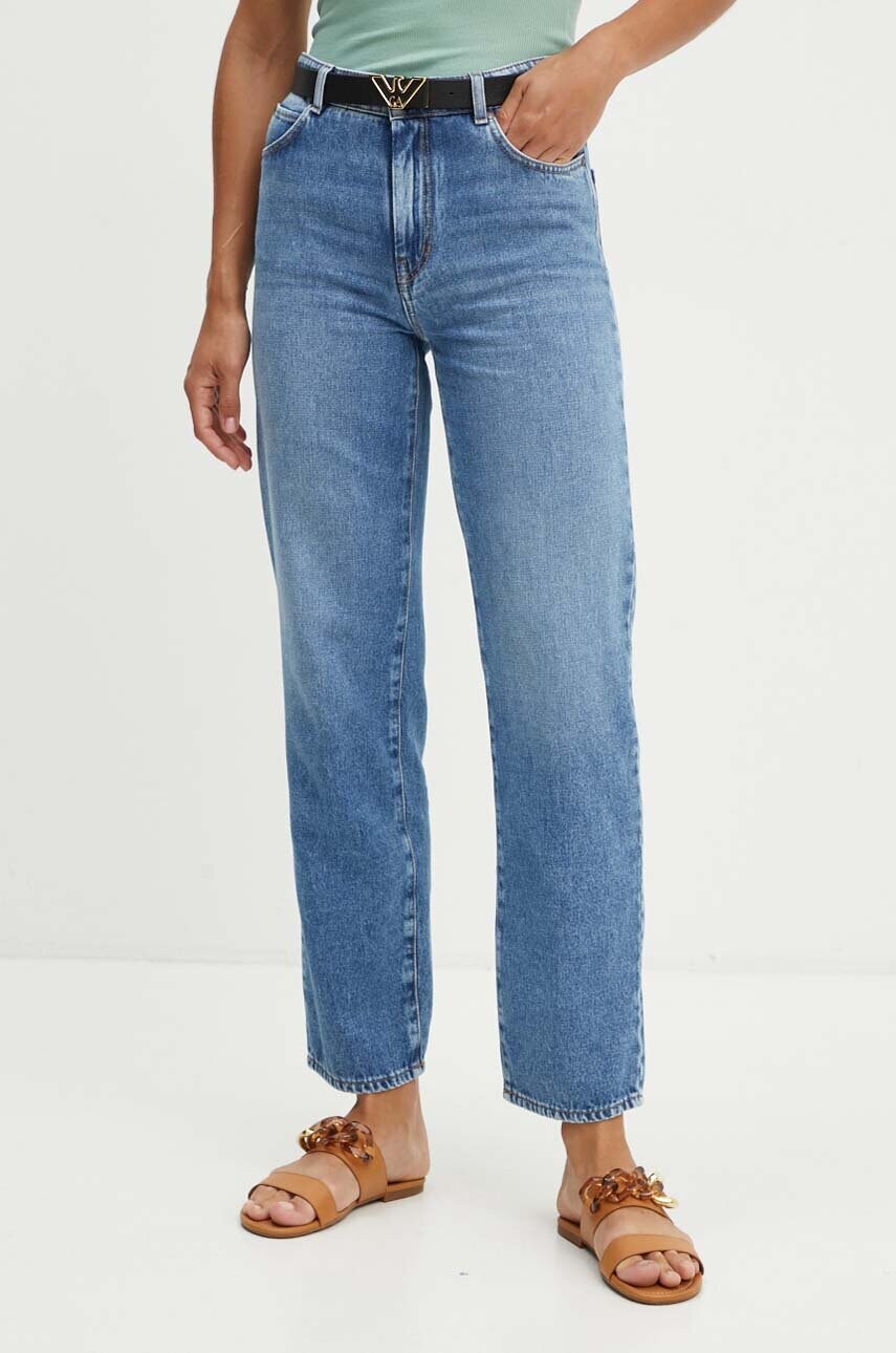 Weekend Max Mara jeansi femei high waist, 2425186051600