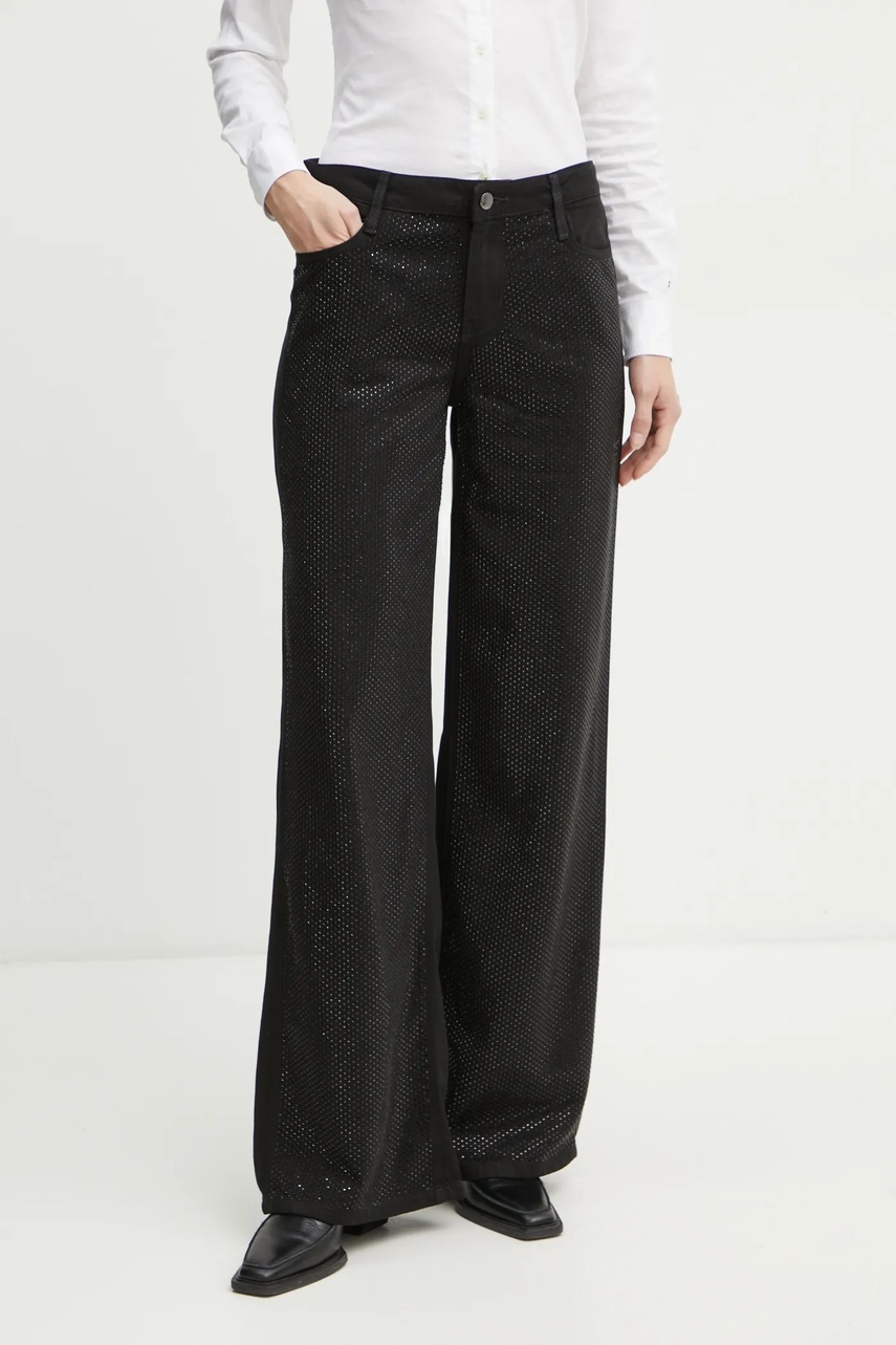 

Дънки Guess със стандартна талия W4YA96 WFD5A, Черен