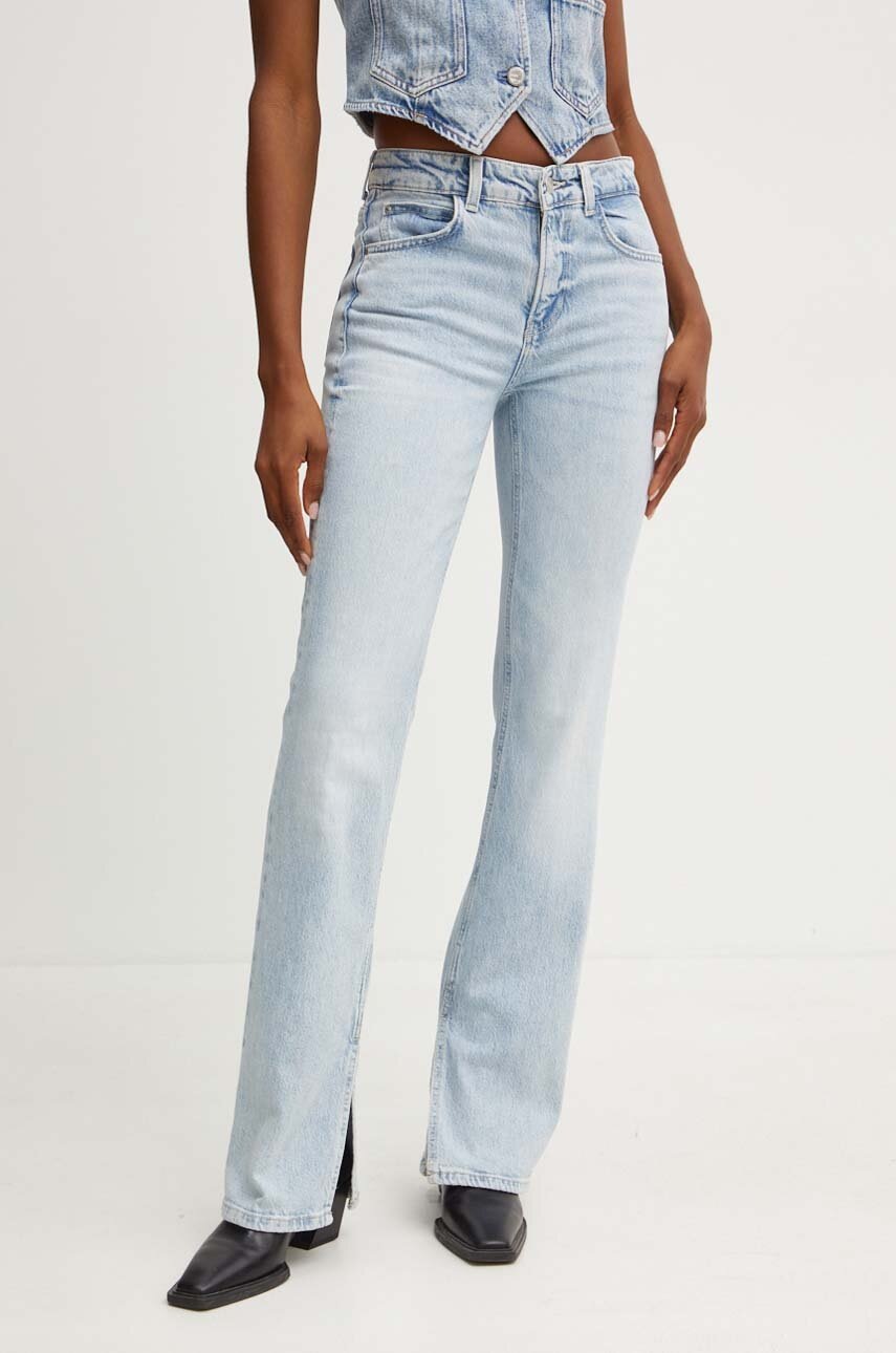 

Дънки Guess PAULETTE със стандартна талия W4YA0Z D5DD6, Син