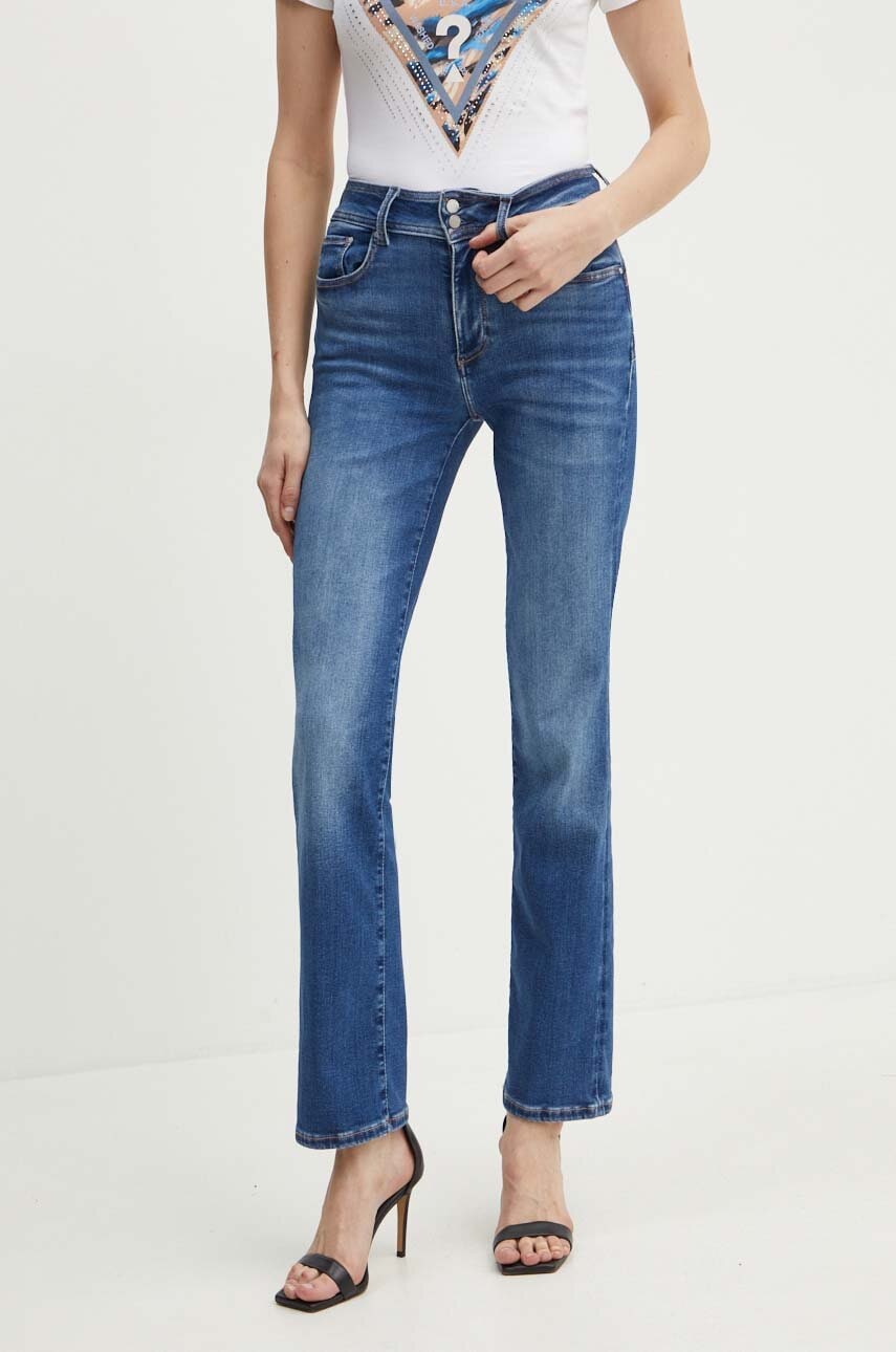 Levně Džíny Guess dámské, high waist, W4YA1K D5E41