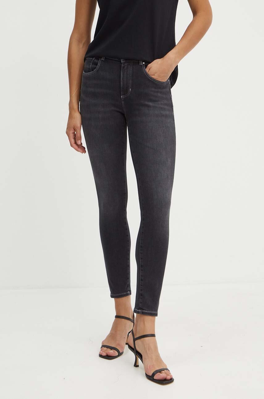 

Дънки Guess в черно W4YA25 D5DY1, Черен