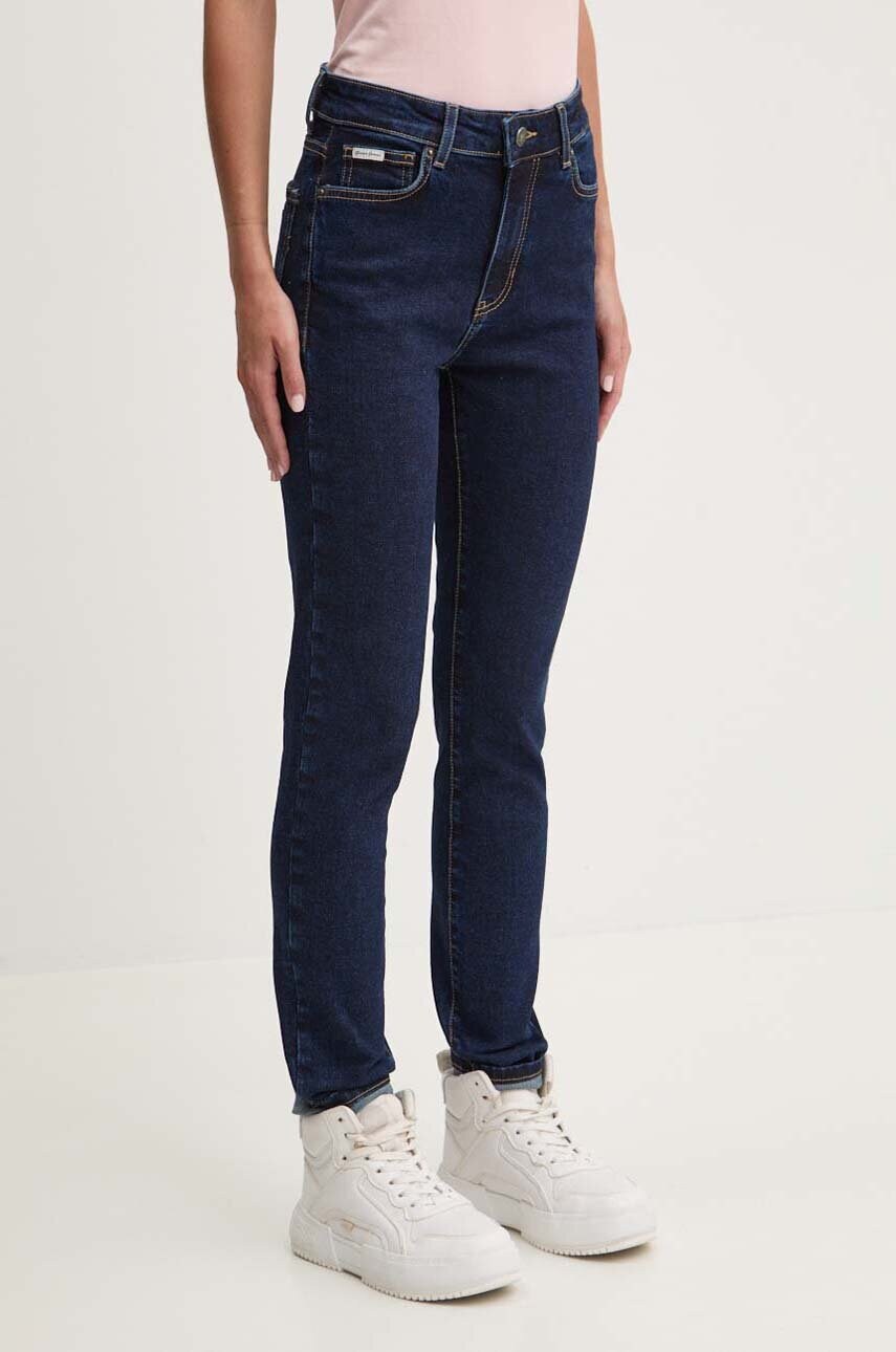 Levně Džíny Guess Jeans dámské, tmavomodrá barva, W4YA92 D5CB1