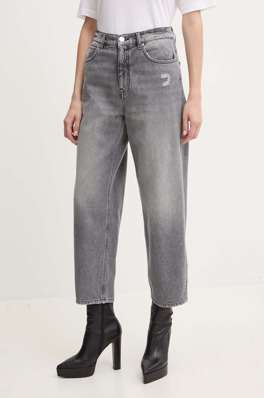 

Дънки Pinko с висока талия 103857 A20T, Сив