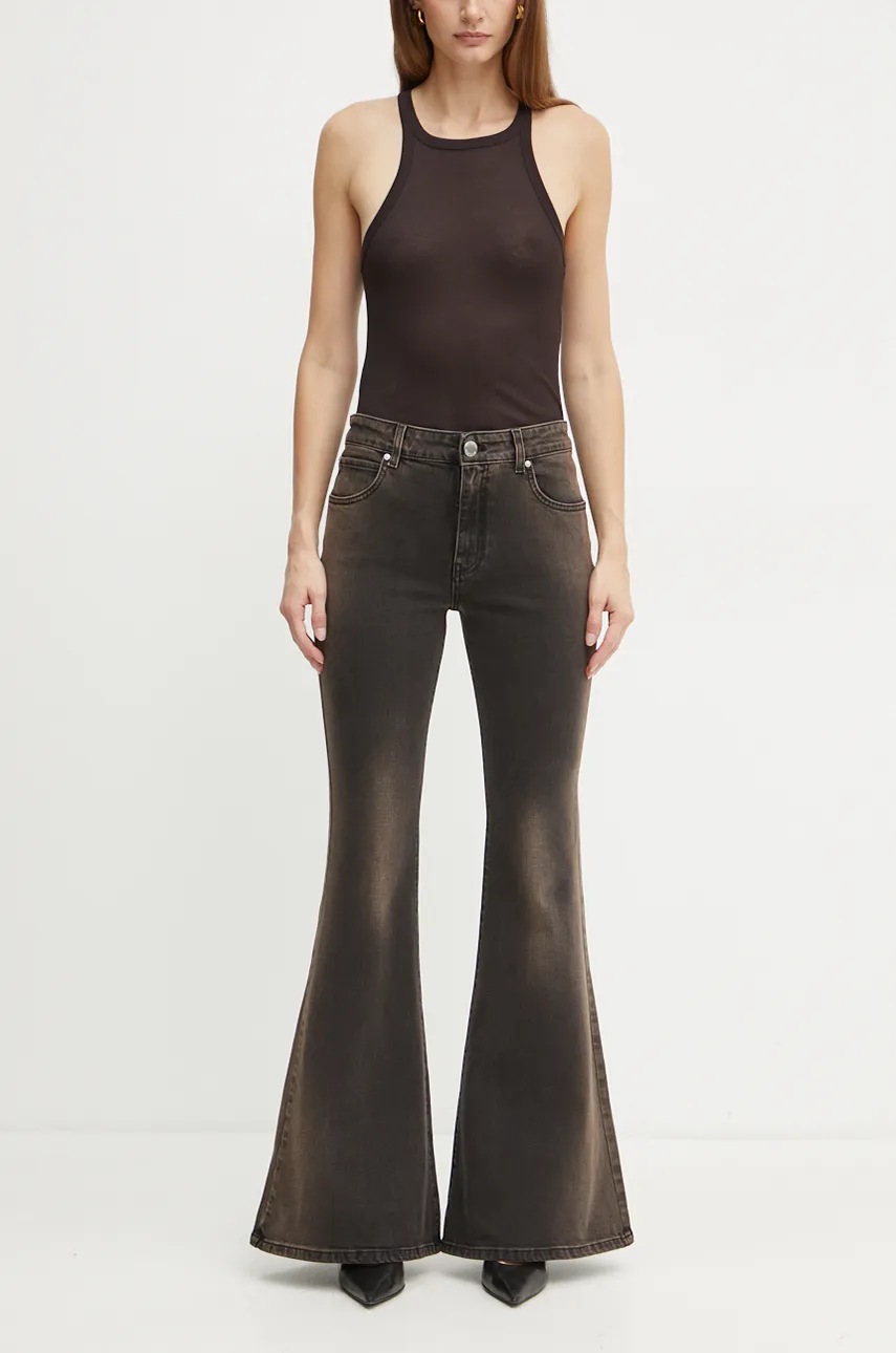 

Дънки Pinko с висока талия 103907 A22O, Черен