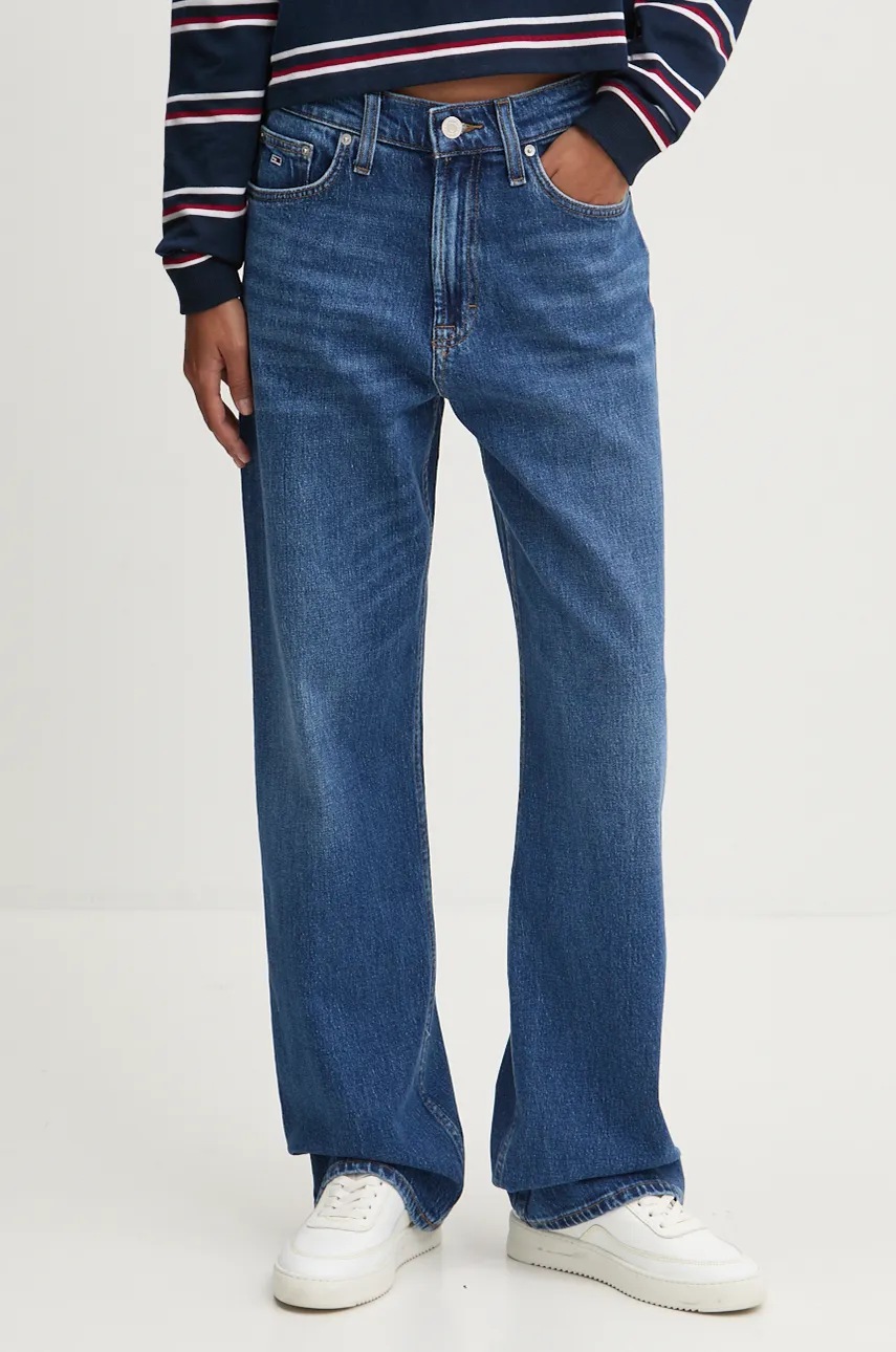 

Дънки Tommy Jeans със стандартна талия DW0DW19251, Тъмносин