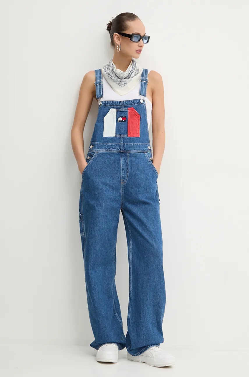 

Дънков гащеризон Tommy Jeans в DW0DW18208, Син