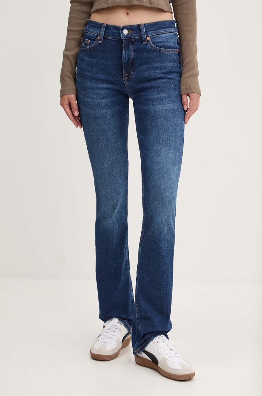 

Дънки Tommy Jeans с висока талия DW0DW19270, Тъмносин