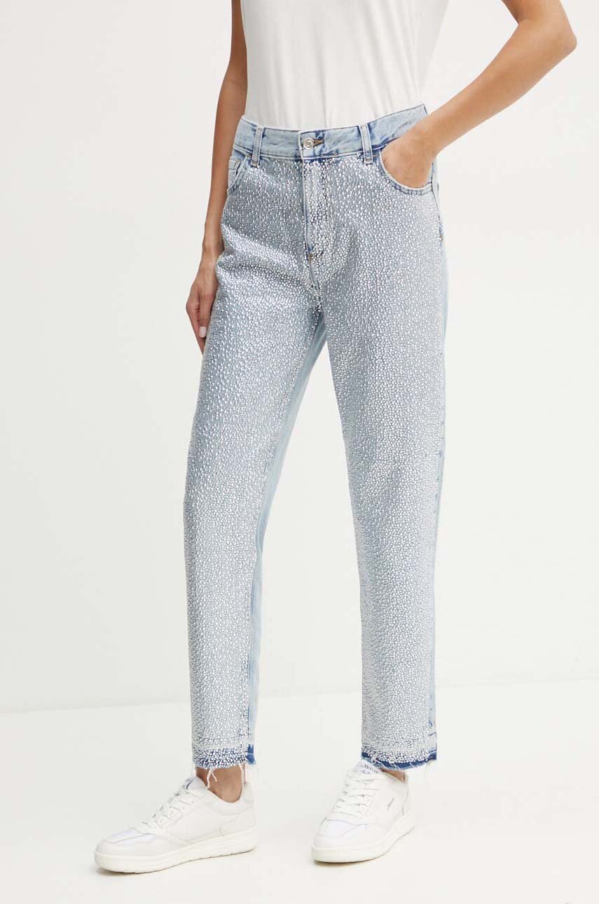 

Дънки Liu Jo с висока талия UF4152 DS059, Син