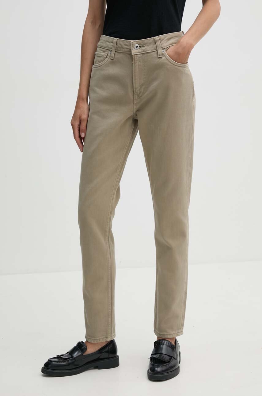 Pepe Jeans jeansi TAPERED JEANS HW femei medium waist, PL204591YH3