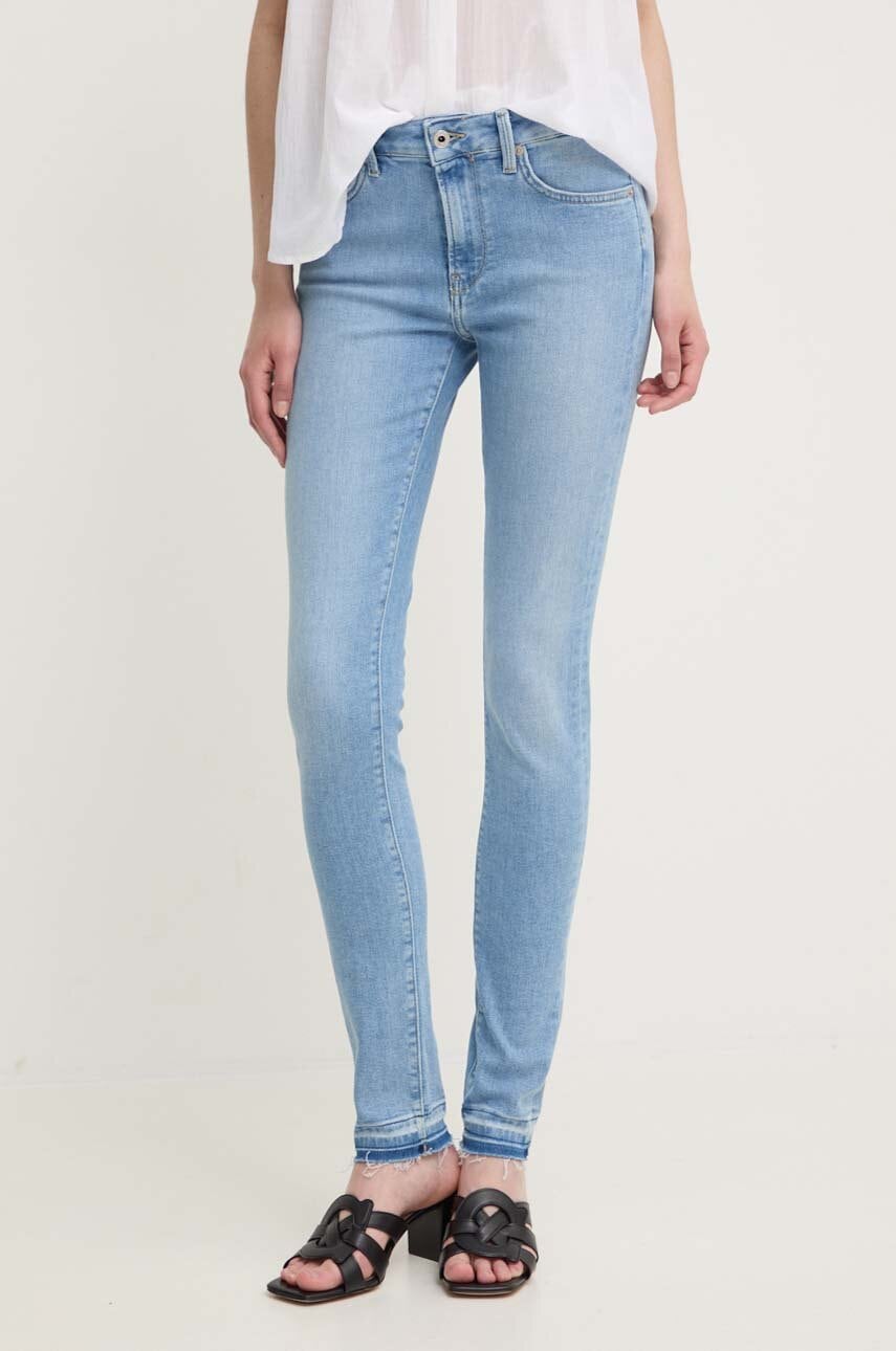 Pepe Jeans jeansi SKINNY JEANS MW femei, PL204728MP9 Pepe Jeans jeansi SKINNY JEANS MW femei, PL204728MP9