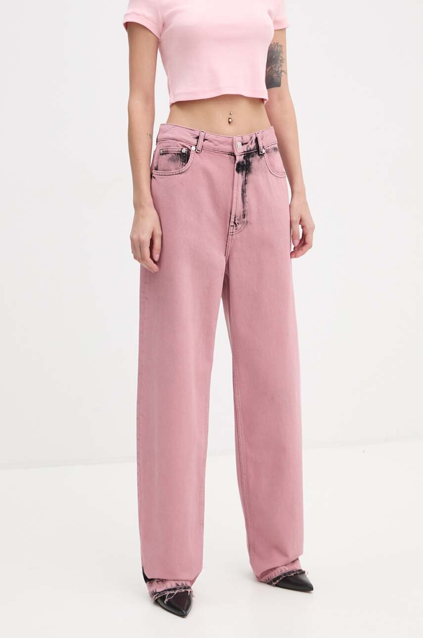 

Дънки Moschino Jeans с висока талия 0320.8222, Розов