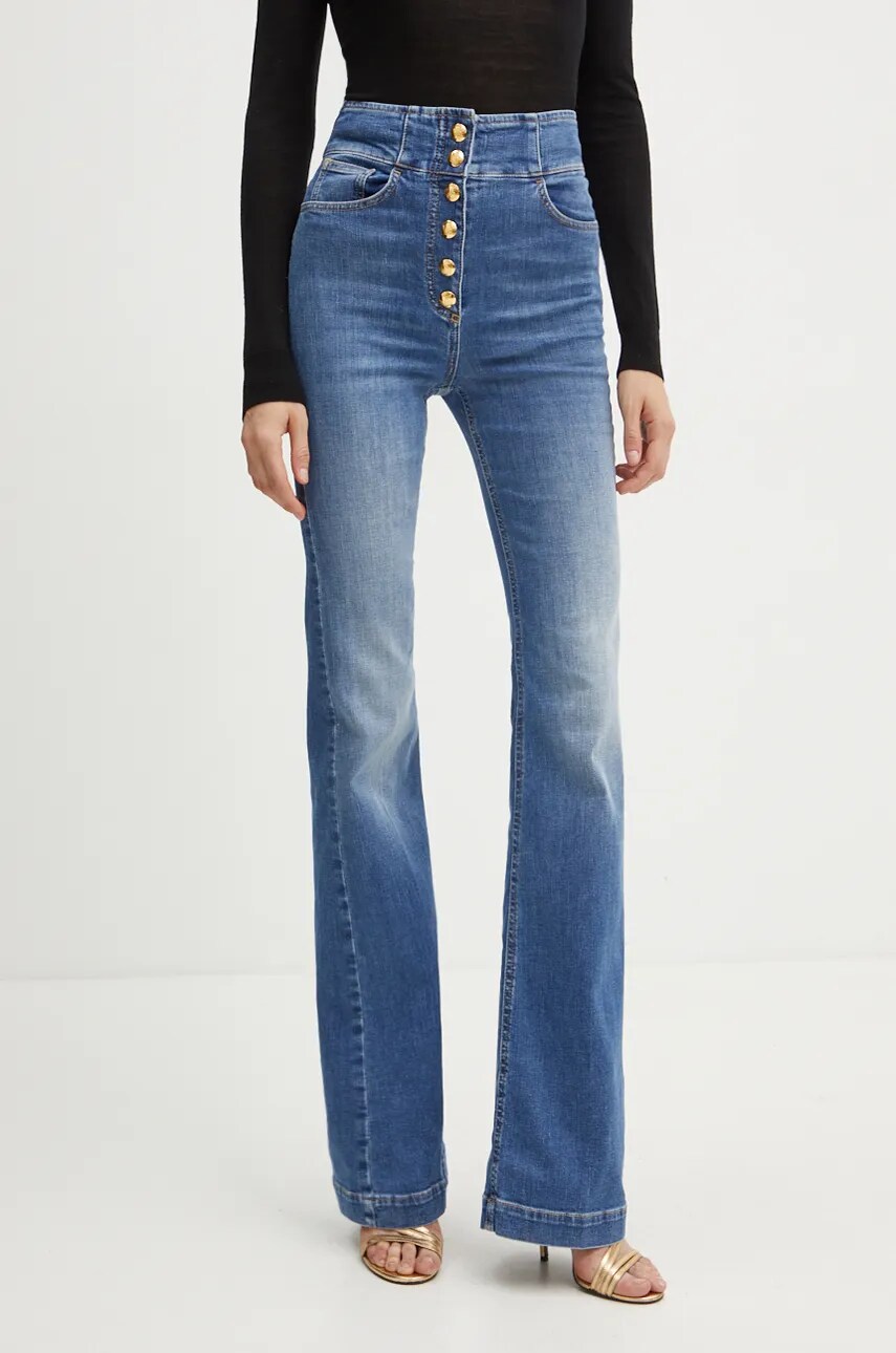 Elisabetta Franchi jeansi femei high waist, PJ66S46E2